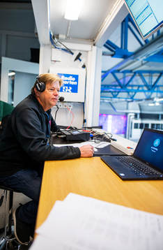 Sveriges Radios och Radiosportens kommentator Jan Rindstig