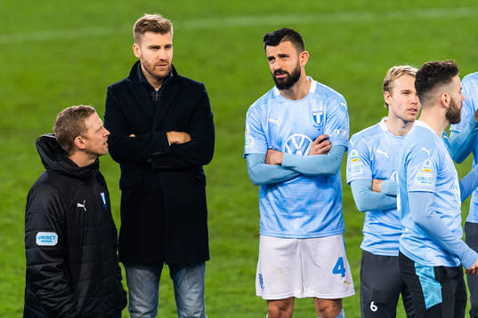 Malmö FFs Rasmus Bengtsson och Behrang Safari