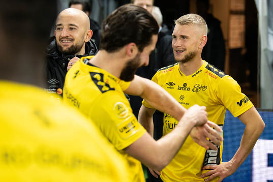 Elfsborgs Simon Strand och Robert Gojani