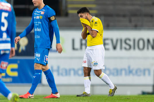 Falkenbergs Edi Sylisufaj deppar