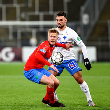 Helsingborgs Andreas Landgren och IFK Norrköpings Sead