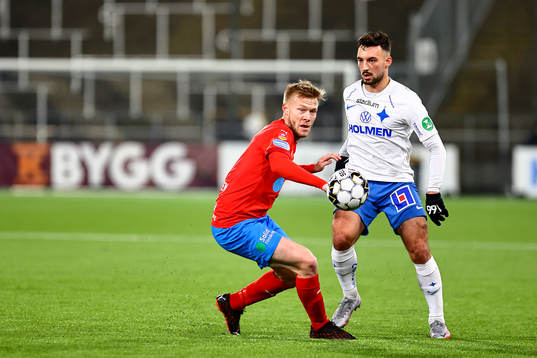 Helsingborgs Andreas Landgren och IFK Norrköpings Sead
