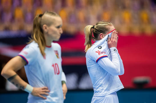 Veronika Mala of Czech Republic looks dejected