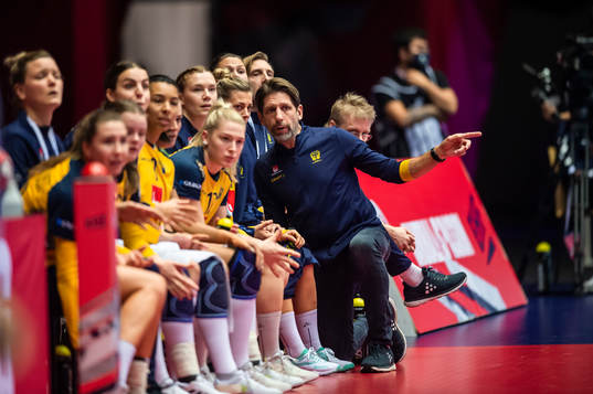 Tomas Axner, head coach and Nathalie Hagman of Sweden