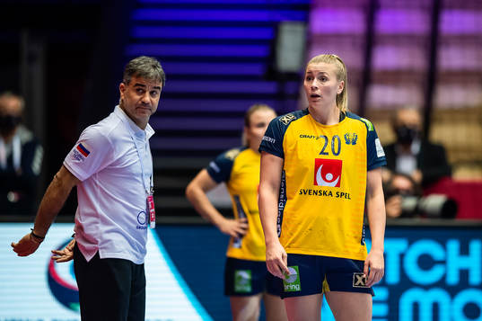 Isabelle Gullden of Sweden looks dejected