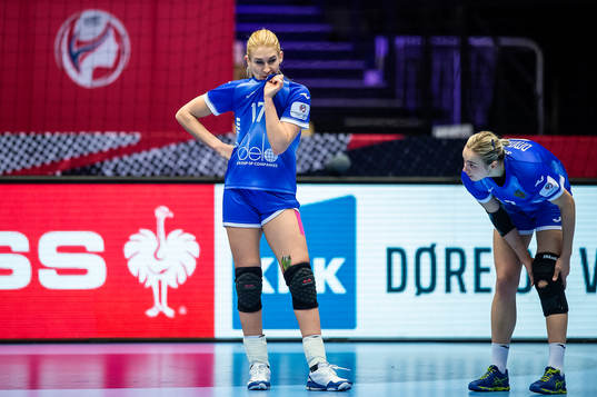 Vladlena Bobrovnikova of Russia looks dejected