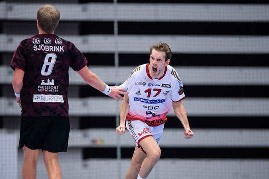 HK Malmös Johannes Larsson jublar