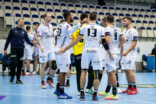 Montpelliers spelare jublar