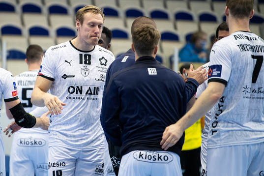 Montpelliers Fredric Pettersson jublar