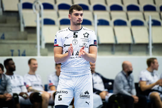 Montpelliers Kyllian Villeminot jublar