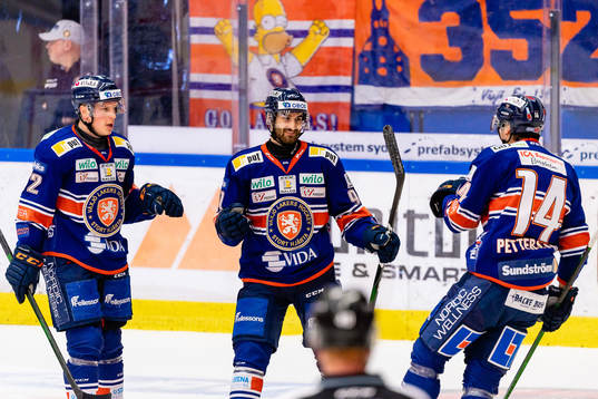 Växjös Teemu Eronen, Andrew Calof och Emil Pettersson