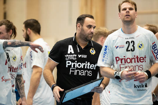 Redbergslids tränare Jasmin Zuta och Oskar Ysander