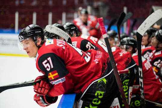 Malmö Redhawks Emil Sylvegård deppar