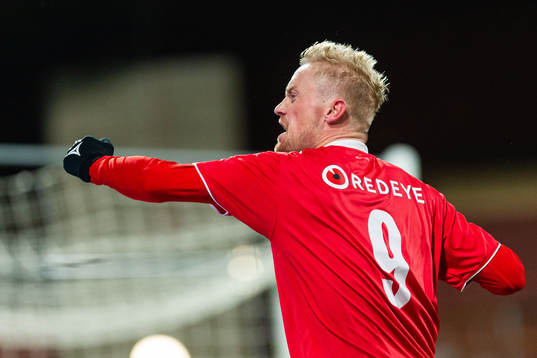 Kalmars Geir André Herrem jublar