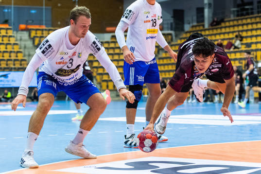 Ystads IFs Christoffer Svensson och Lugis Casper Käll