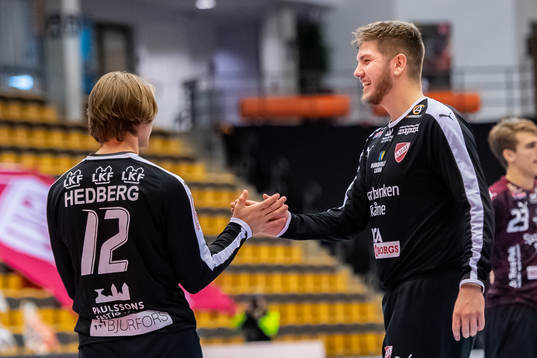 Lugis målvakt Viktor Hedberg och målvakt Simon Sejr