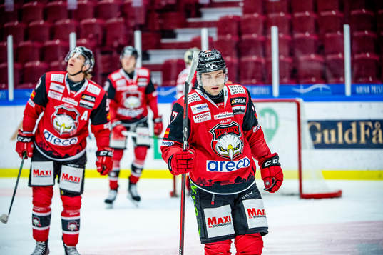 Malmö Redhawks Pathrik Westerholm och Emil Sylvegård