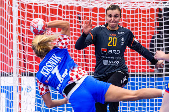 during the EHF European Handball Championship match between