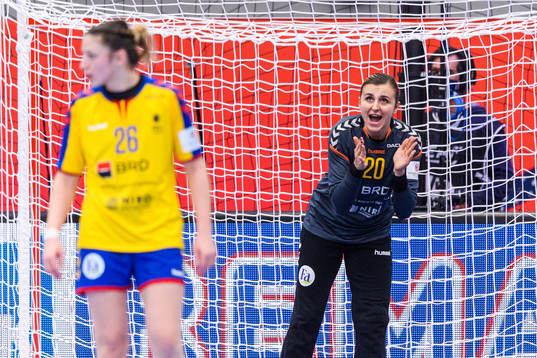during the EHF European Handball Championship match between