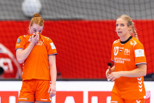 Dione Housheer of Netherlands looks dejected