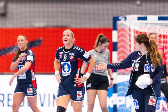 Heidi Løke of Norway looks dejected