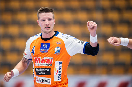 Kristianstads Adam Nyfjäll jublar