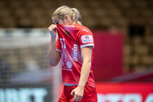 Valeriia Maslova of Russia looks dejected