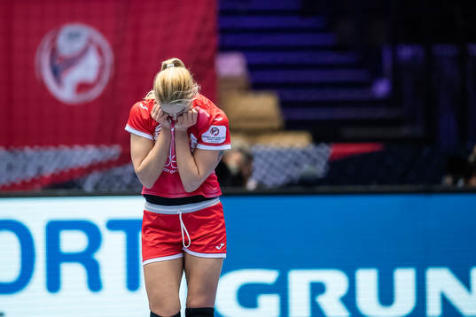 Vladlena Bobrovnikova of Russia looks dejected