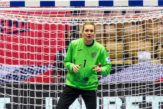 Goalkeeper Vladlena Bobrovnikova of Russia