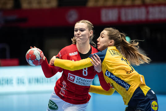 Anne Mette Hansen of Denmark and Anna Lagerquist of Sweden