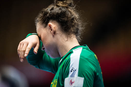 goalkeeper Jessica Ryde of Sweden looks dejected