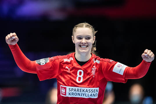 Anne Mette Hansen of Denmark celebrates