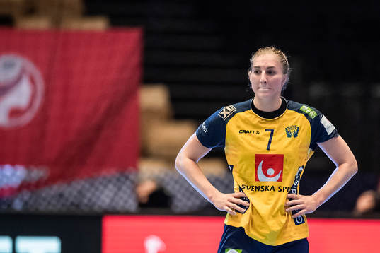 Linn Blohm of Sweden looks dejected