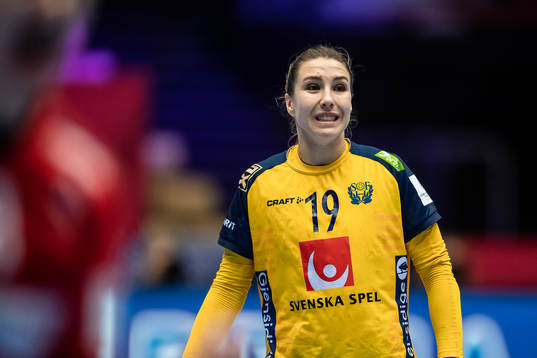 Anna Lagerquist of Sweden looks dejected