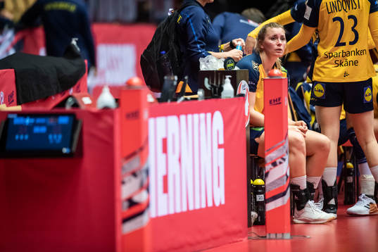 Isabelle Gullden of Sweden looks dejected