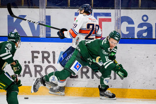 Växjös Pontus Holmberg och Färjestads Joakim Nygård