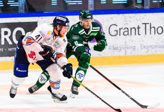 Växjös Ludvig Nilsson och Färjestads Leo Lööf