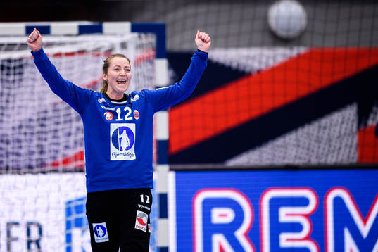 Goalkeeper Solberg Silje Margaretha of Norway celebrates