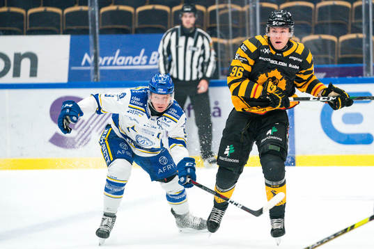 Leksands Patrik Zackrisson och Skellefteås Rickard Hugg