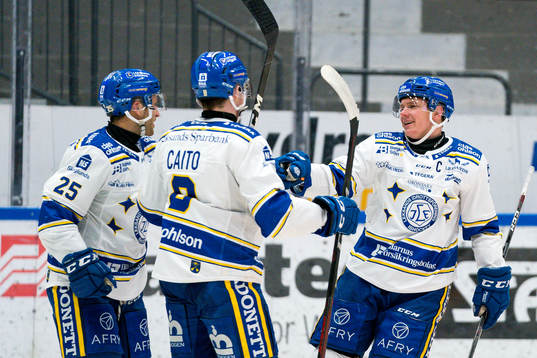Leksands Patrik Zackrisson , Matt Caito och Carter Camper
