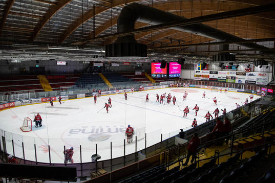 Interiör i Borås ishall