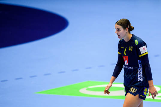 Carin Strömberg of Sweden looks dejected