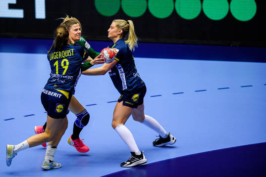 Matea Pletikosic of Montenegro against Anna Lagerquist and