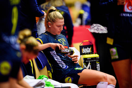Nina Dano of Sweden looks dejected