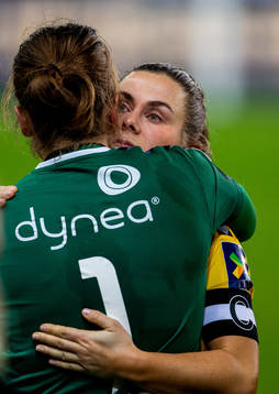 Emilie Bosshard Haavi of LSK Kvinner looks dejected