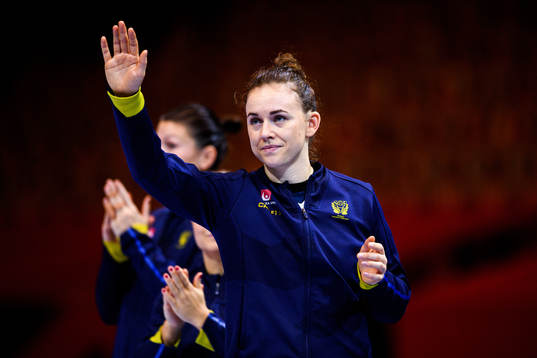 Goalkeeper Jessica Ryde of Sweden