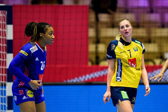 Linn Blohm of Sweden looks dejected