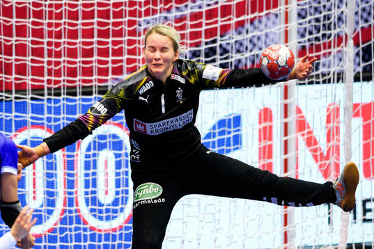Goalkeeper Sandra Toft of Denmark