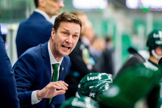 Färjestads huvudtränare Johan Pennerborn