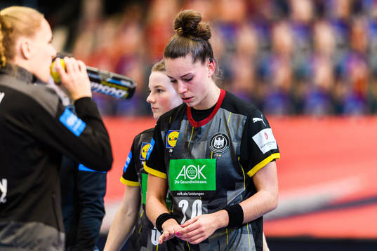 Emily Bolk of Germany looks dejected
